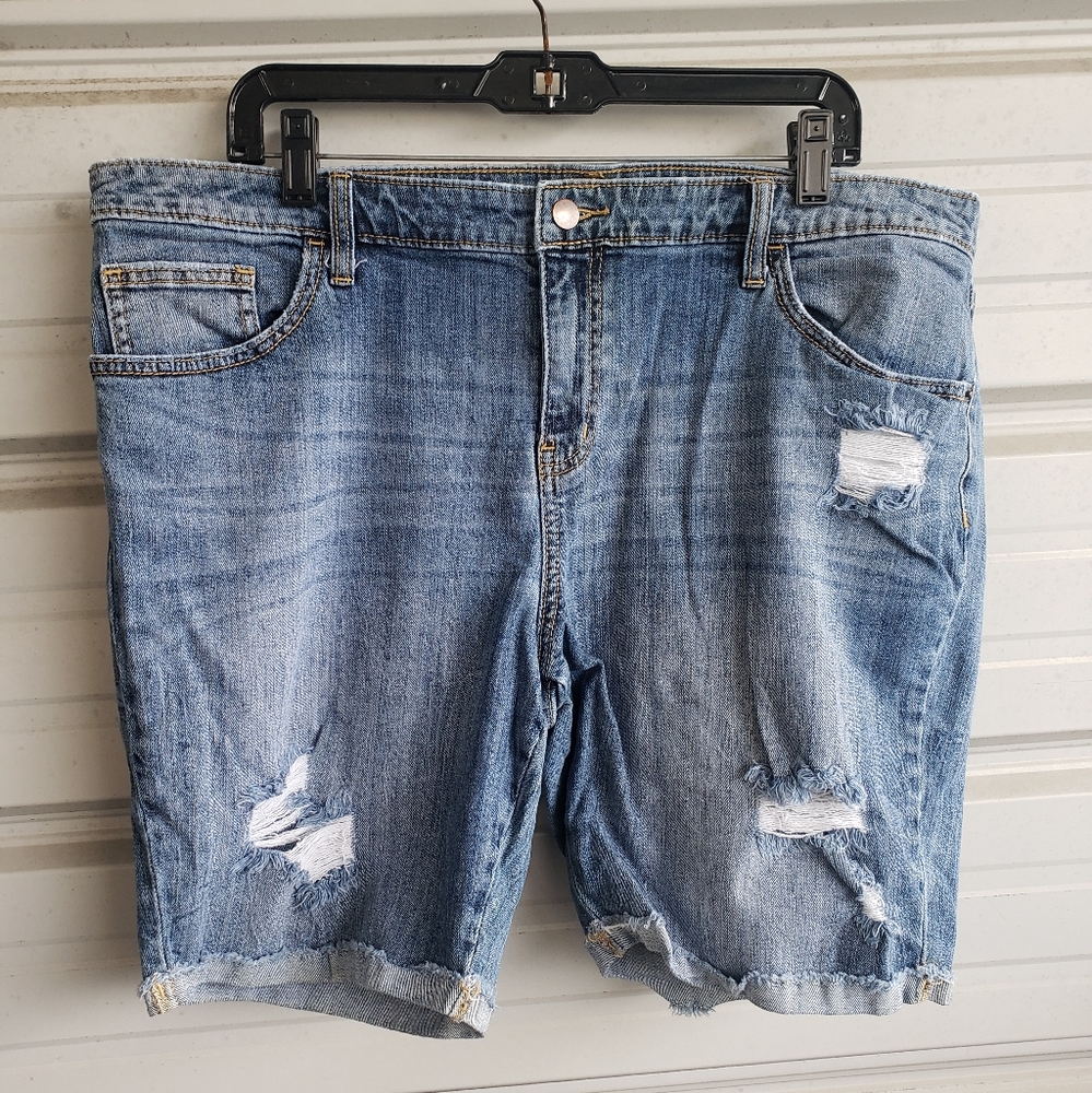 Plus Size 20 women's denim jeans shorts Ava Viv summer